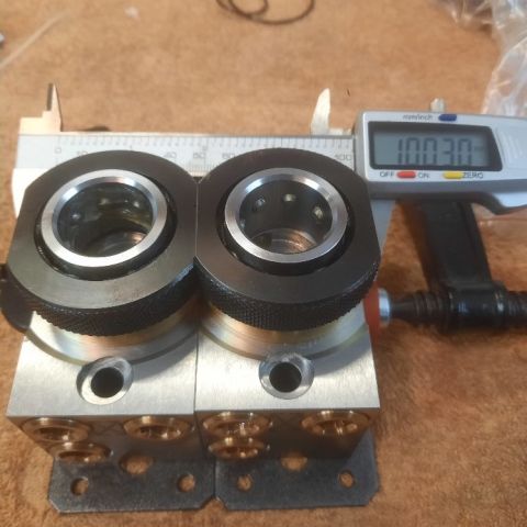 Doppelanordnung 2 x 50 mm für Testaufbauprüfung